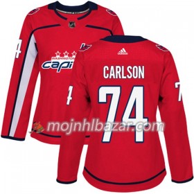 Dresovi Washington Capitals John Carlson 74 Adidas 2017-2018 Crvena Authentic - Ženska